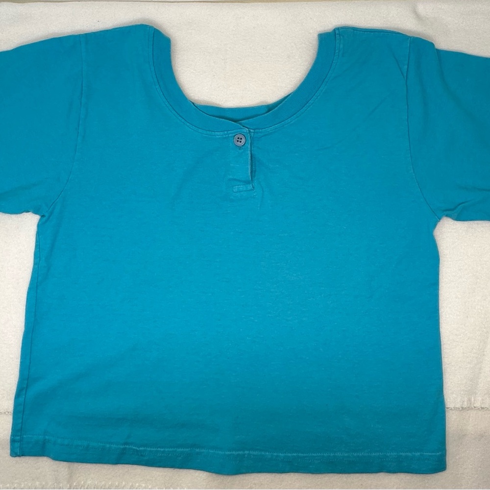 Gitano Bright Turquoise Short-Sleeve Tee Size Medium